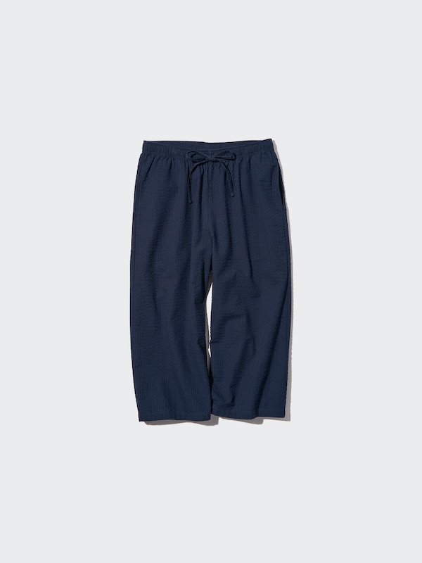 Cotton Relaco Seersucker 3/4 Shorts