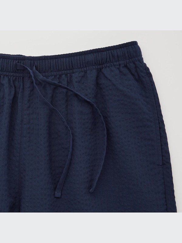 Cotton Relaco Seersucker 3/4 Shorts