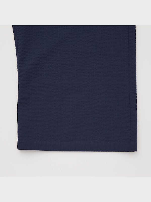 Cotton Relaco Seersucker 3/4 Shorts