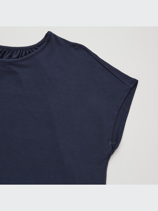 Drape Jersey Short-Sleeve Dress