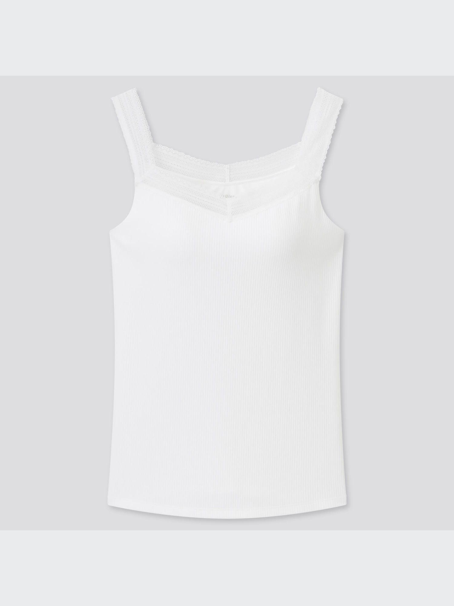 AIRism Cotton Ribbed Lace Sleeveless Bra Top | UNIQLO US