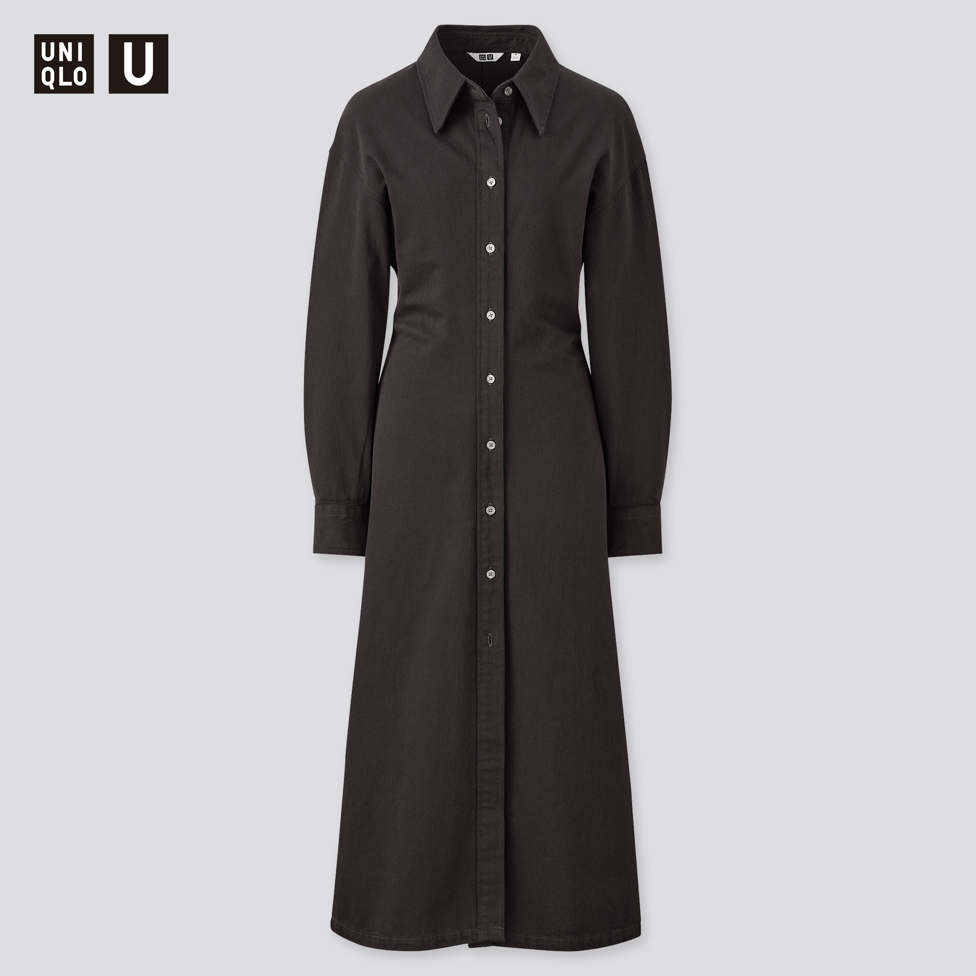 long sleeve long shirt dress