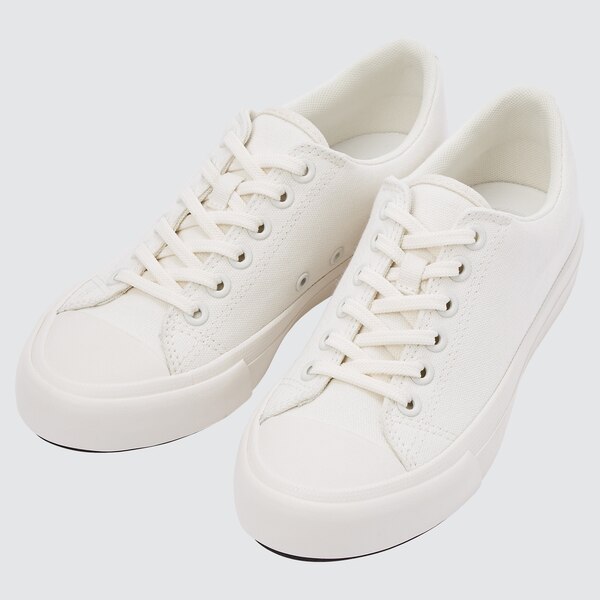 Cotton Canvas Lace Up Sneakers | UNIQLO US