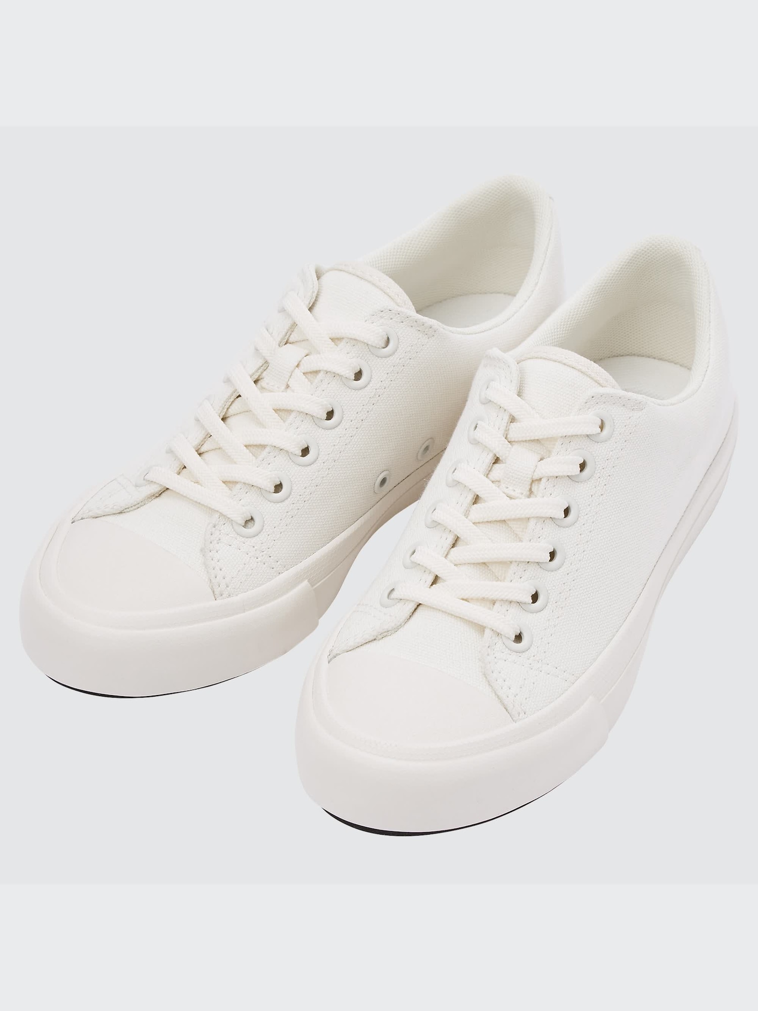 Cotton Canvas Lace Up Sneakers UNIQLO US