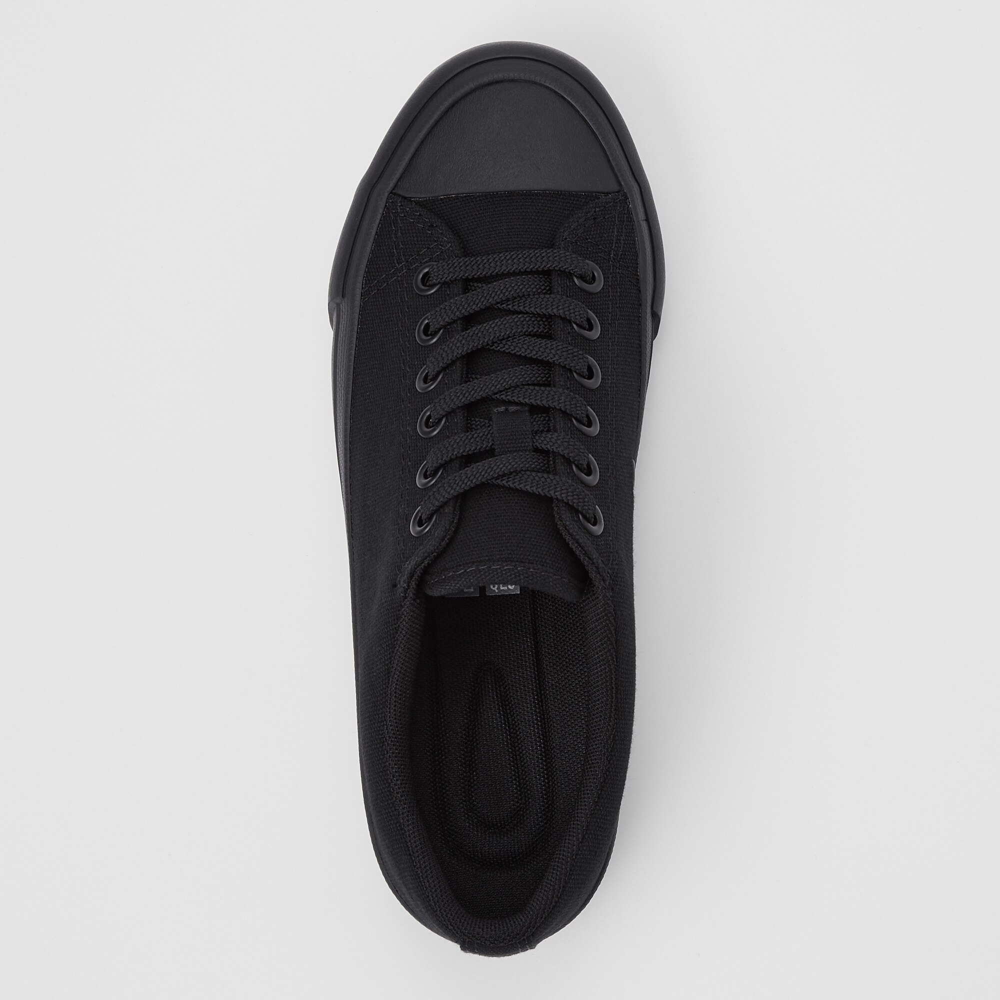 Men's all deals black canvas shoes