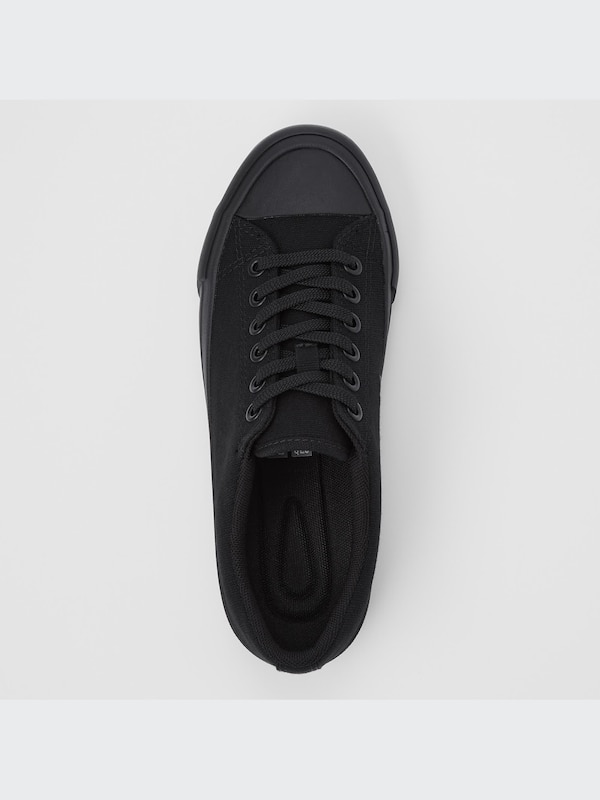 Cotton Canvas Lace Up Sneakers
