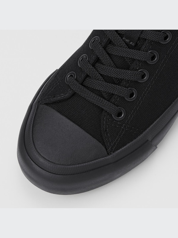 Cotton Canvas Lace Up Sneakers