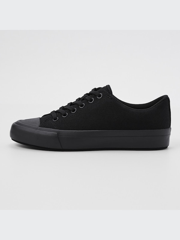 Cotton Canvas Lace Up Sneakers
