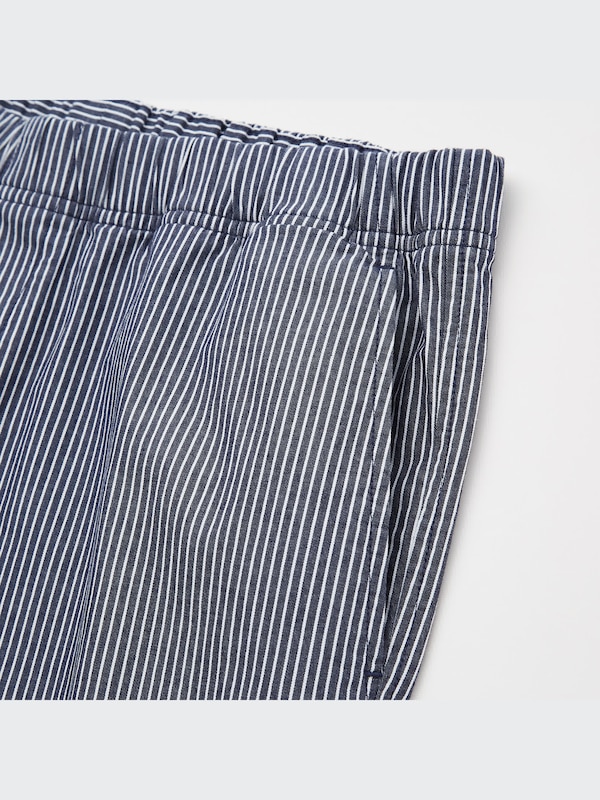 Cotton Relaxed Ankle Pants