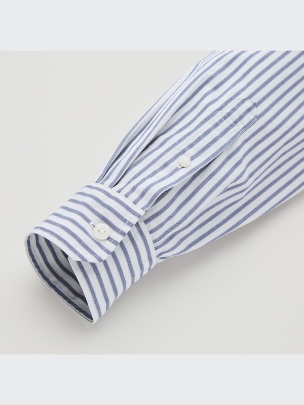 U Wide-Fit Striped Long-Sleeve Shirt