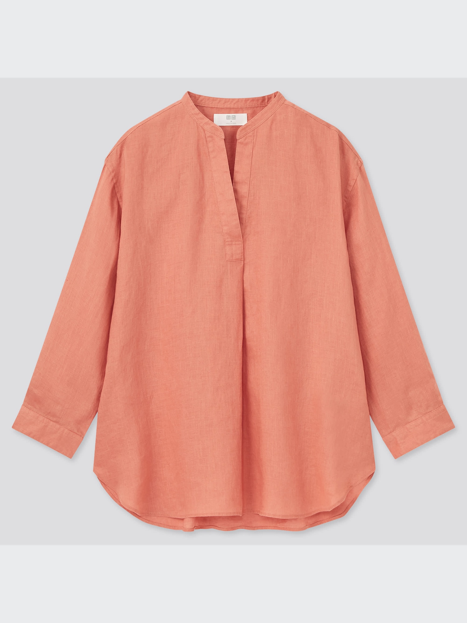 Premium Linen Skipper Collar 3/4-Sleeve Shirt | UNIQLO US