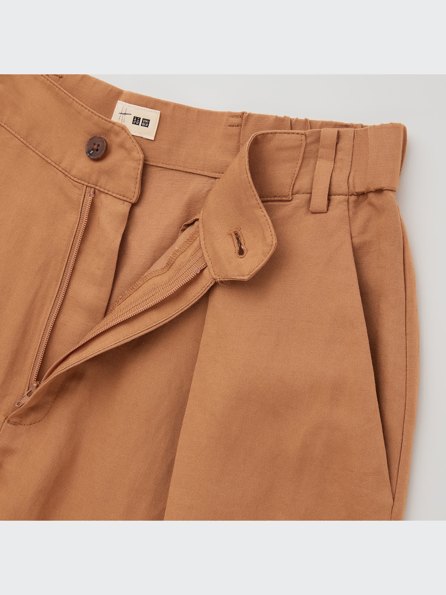 Rayon-Linen Tucked Tapered Pants (Hana Tajima) | UNIQLO US