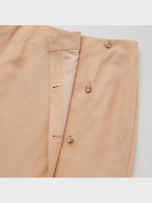 Rayon-Linen Wrap Skirt (Hana Tajima)