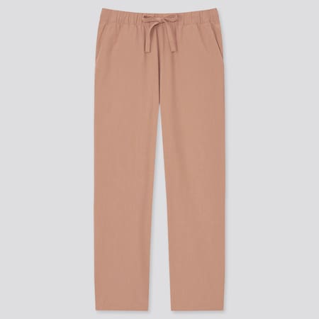 Women Cotton Relaxed Fit Ankle Length Trousers