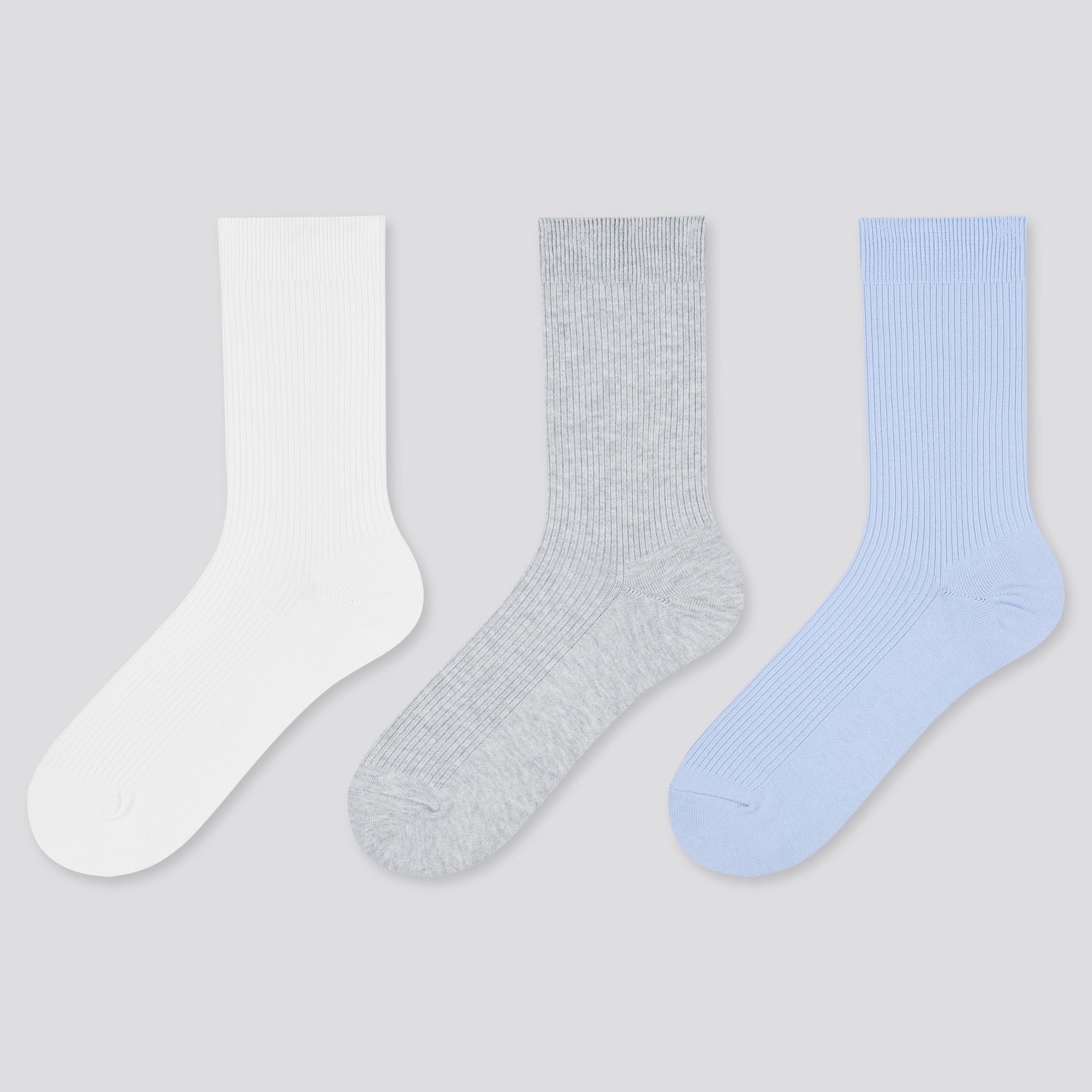 Ribbed Socks (3 Pairs) | UNIQLO US