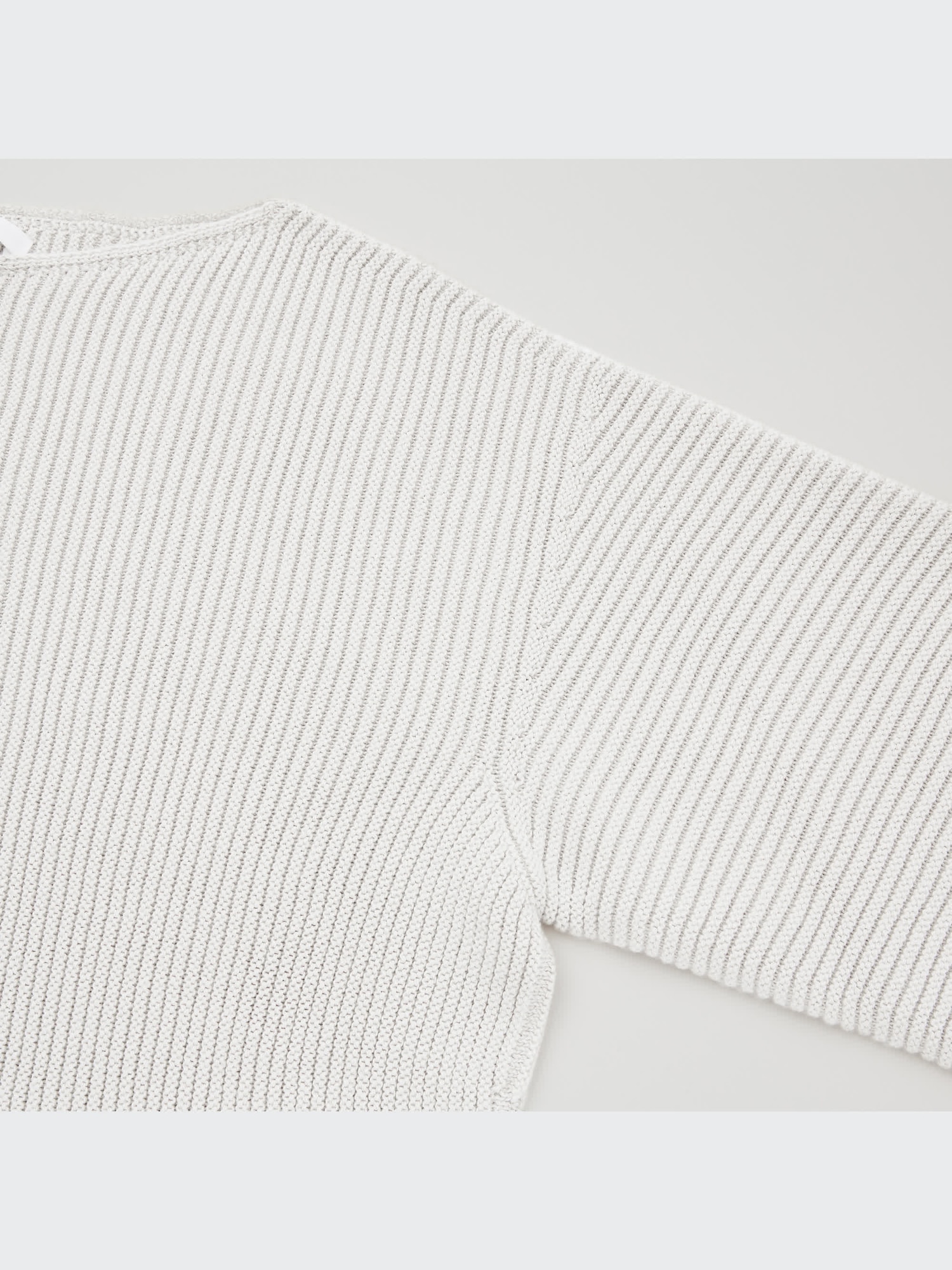 3D Knit Cotton Ribbed Boat Neck Sweater | UNIQLO US