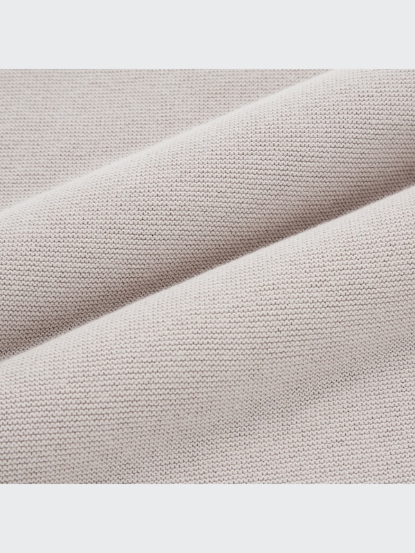 3D Knit Cotton V-Neck Sweater