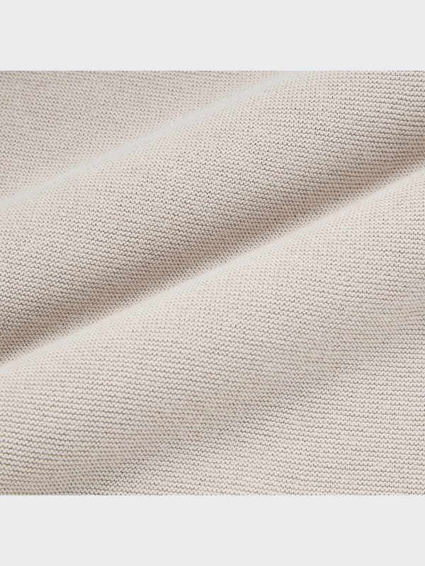 3D Knit Cotton Flare Half-Sleeve Sweater