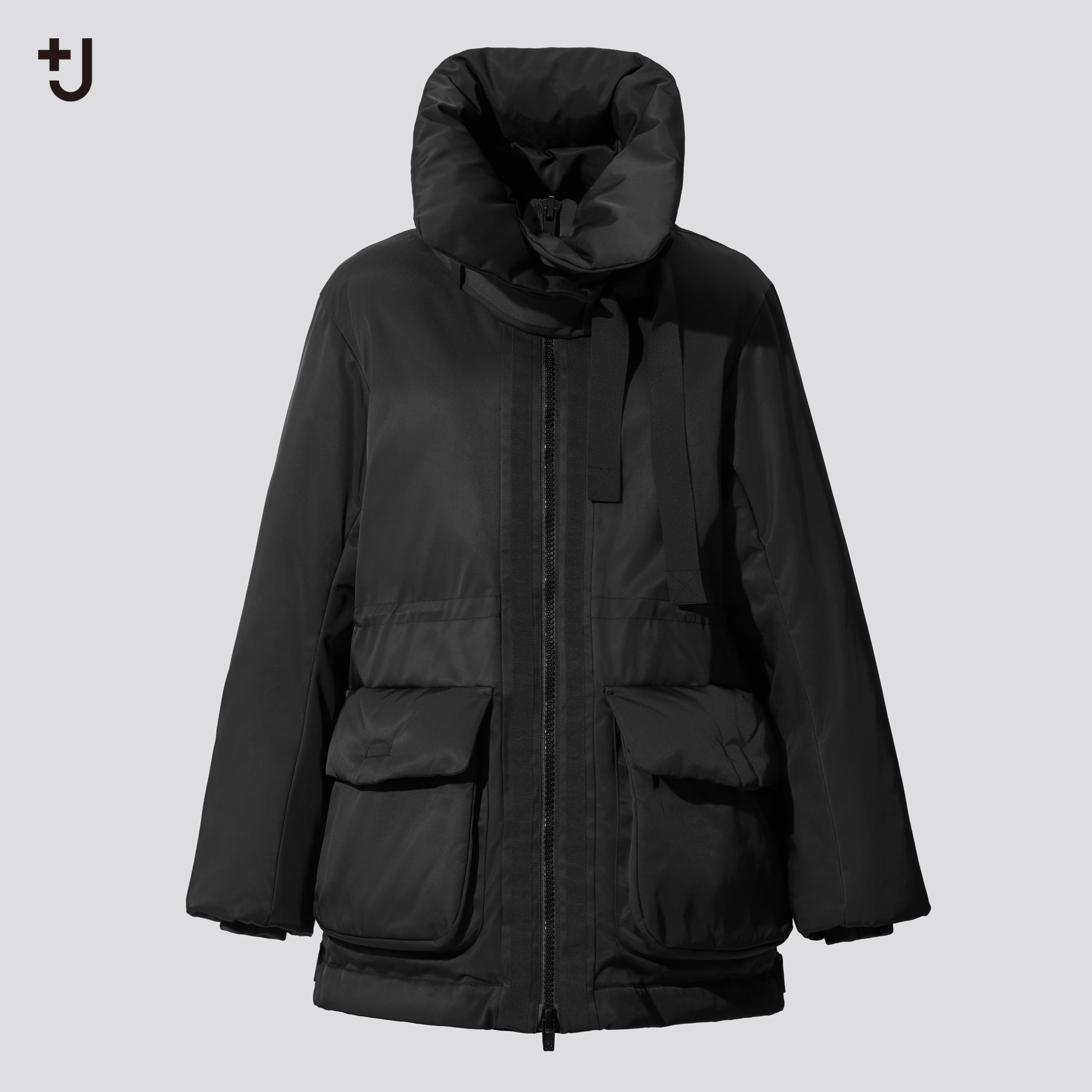 women hybrid down parka