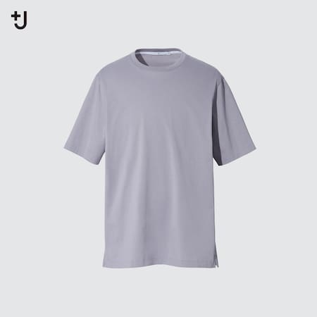 Men +J 100% Supima Cotton Relaxed Fit Crew Neck Short Sleeved T-Shirt