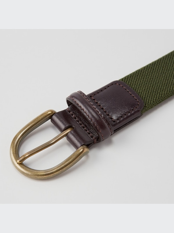 Leather Combination Stretch Belt