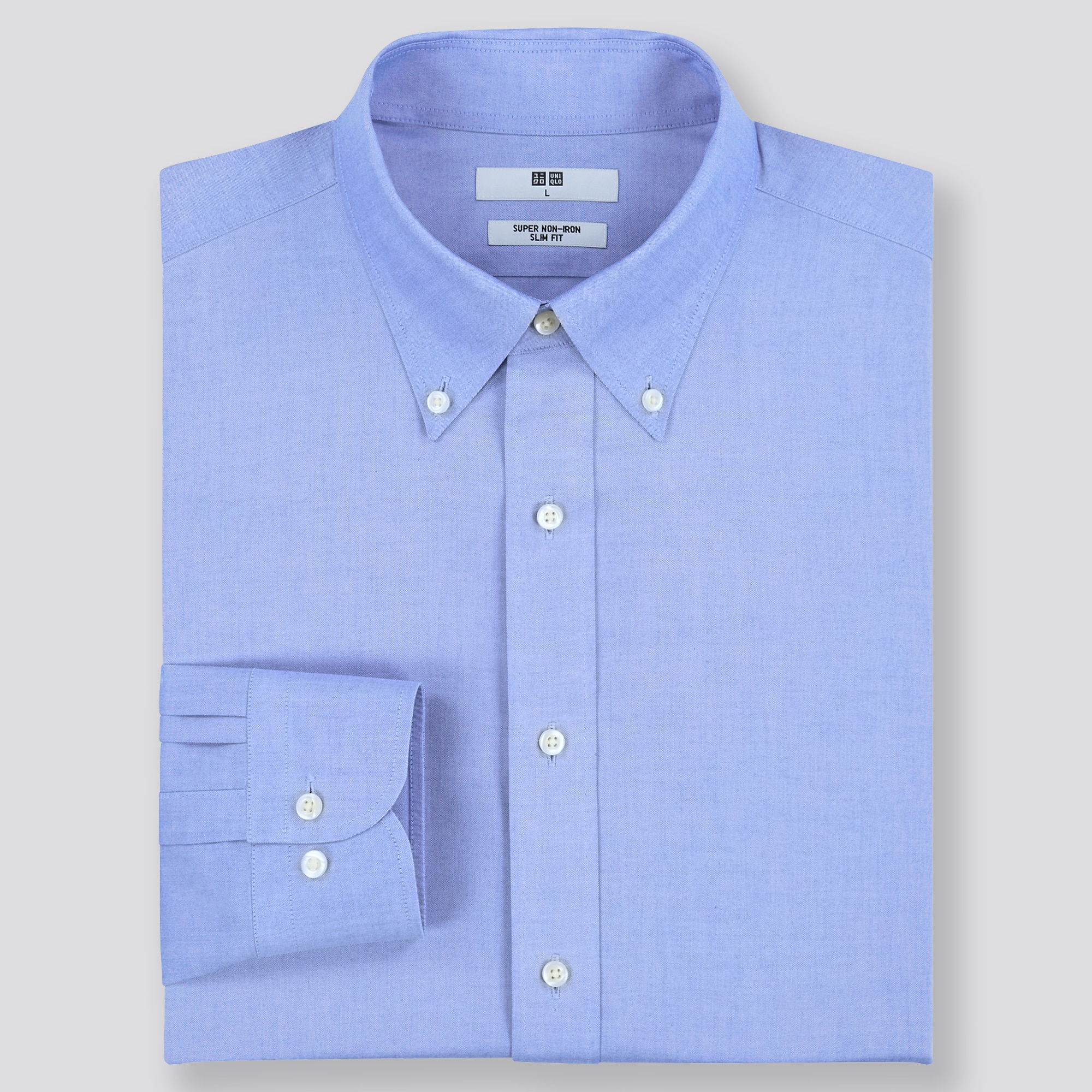 Super NonIron Slim Fit Shirt (ButtonDown Collar) UNIQLO UK