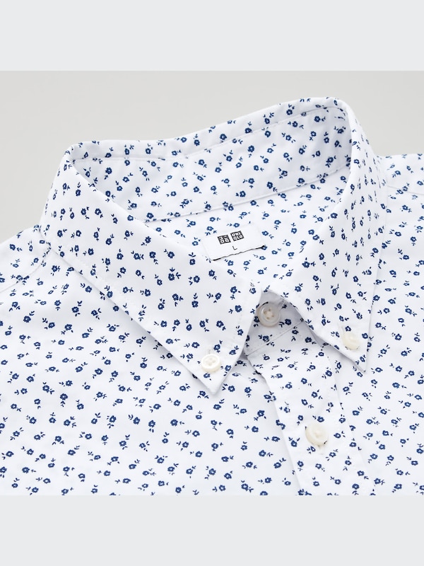 Extra Fine Cotton Broadcloth Short-Sleeve Shirt