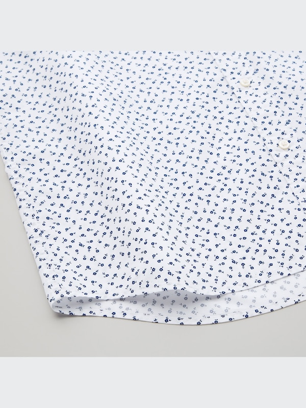 Extra Fine Cotton Broadcloth Short-Sleeve Shirt