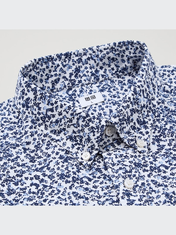Extra Fine Cotton Broadcloth Short-Sleeve Shirt