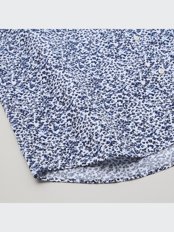 Extra Fine Cotton Broadcloth Short-Sleeve Shirt