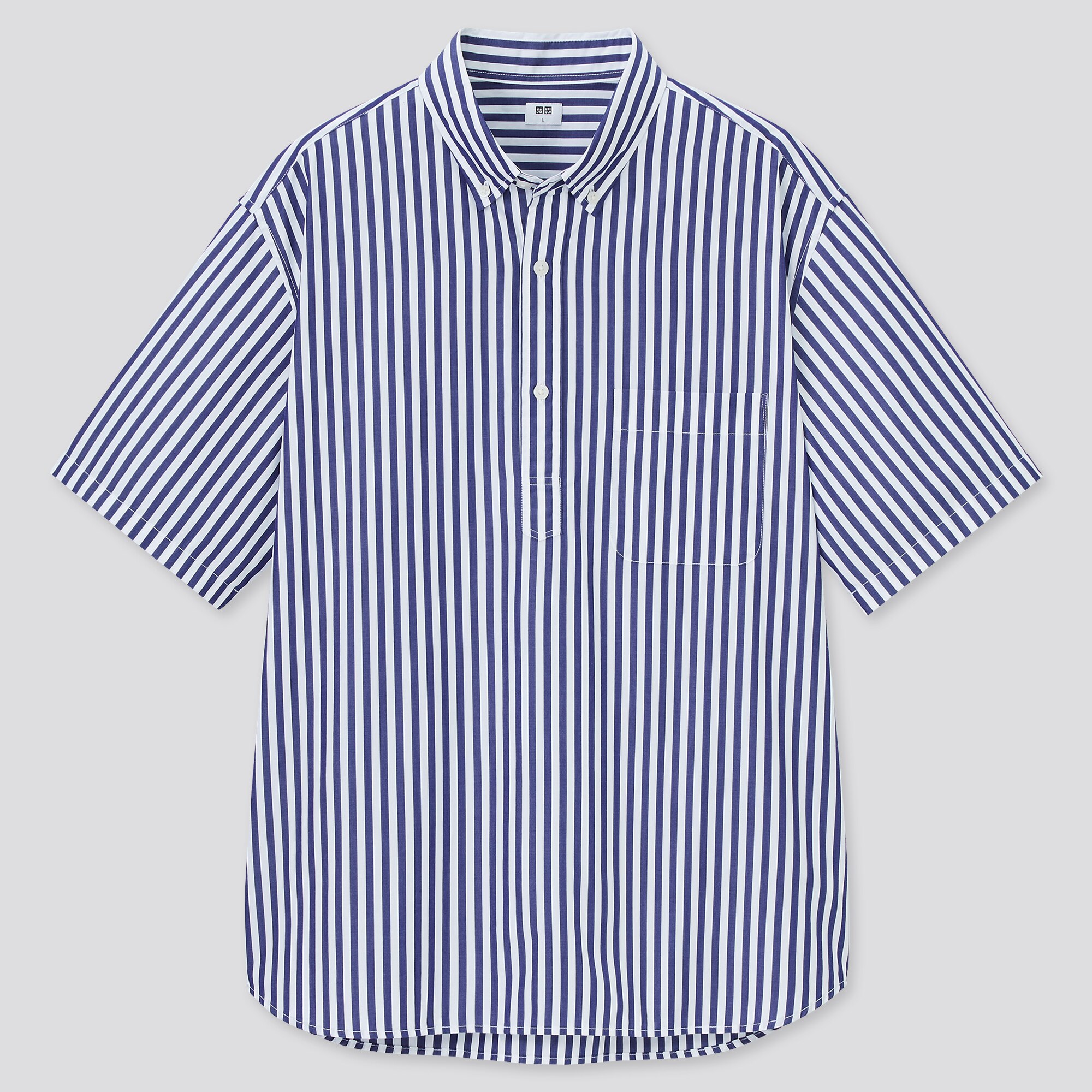 EXTRA FINE COTTON BROADCLOTH SHORT-SLEEVE SHIRT