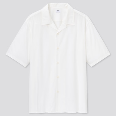 Men Open Collar Short Sleeve Shirt Uniqlo Us