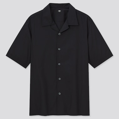 Men Open Collar Short Sleeve Shirt Uniqlo Us