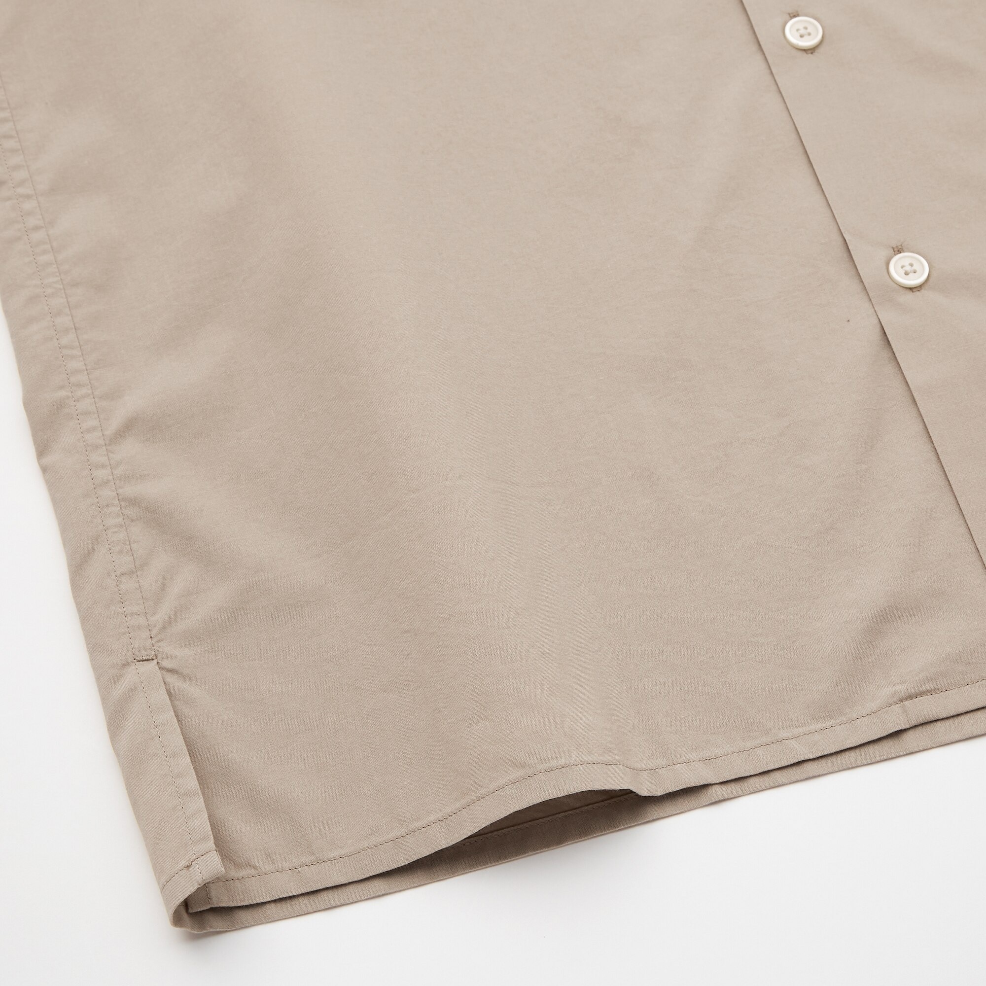 Men Cotton Modal Blend Short Sleeved Shirt (Open Collar) | UNIQLO UK