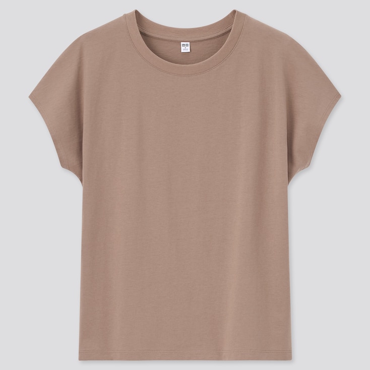 WOMEN SMOOTH COTTON FRENCH SLEEVE T-SHIRT | UNIQLO US