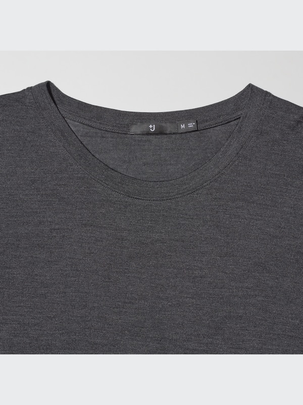 Silk Jersey Crew Neck Long-Sleeve T-Shirt