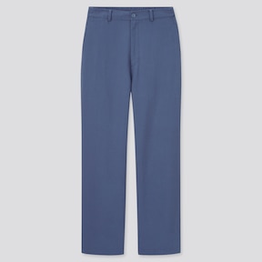 Linen Blend Relaxed Straight Pants