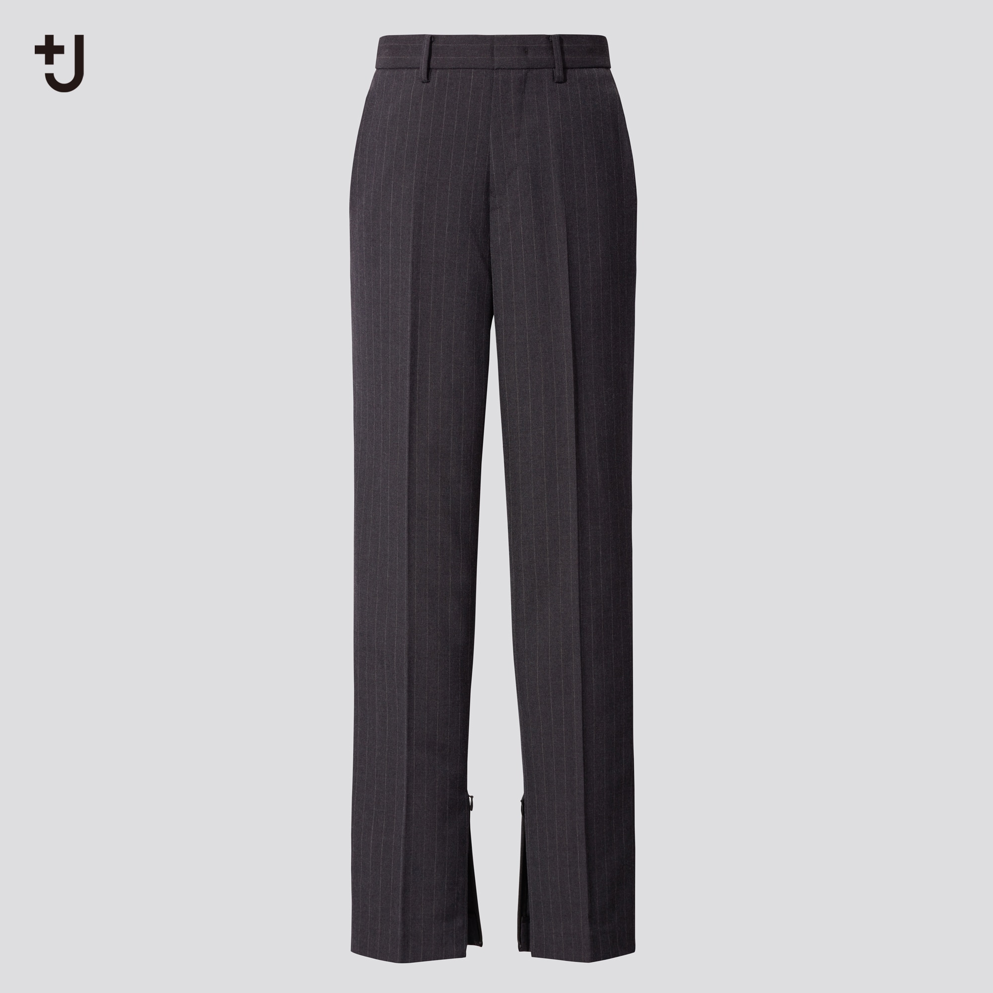 Gray slim fit trousers