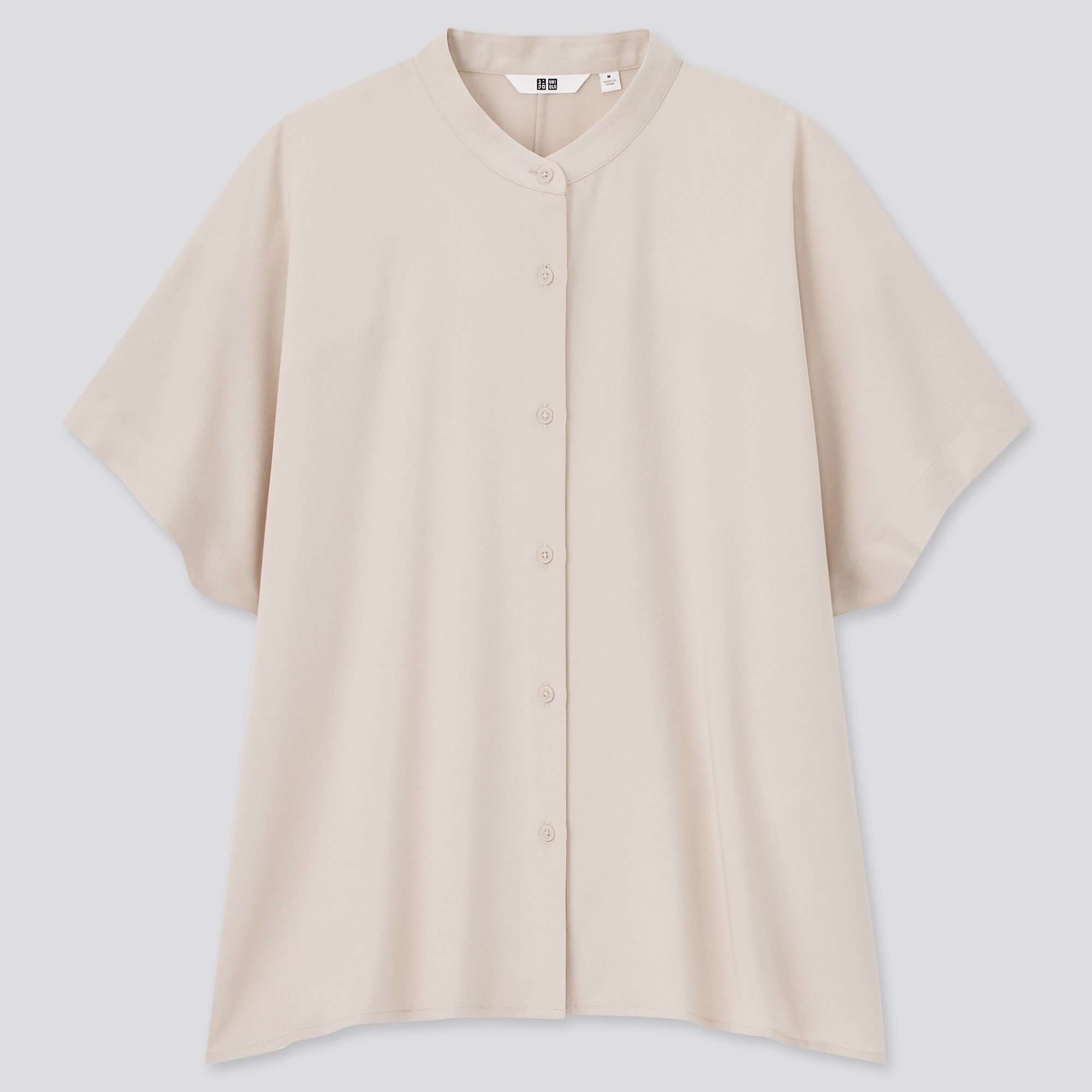 WOMEN RAYON SHORT-SLEEVE BLOUSE