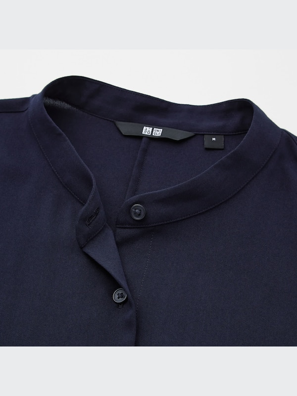 Rayon Short-Sleeve Blouse