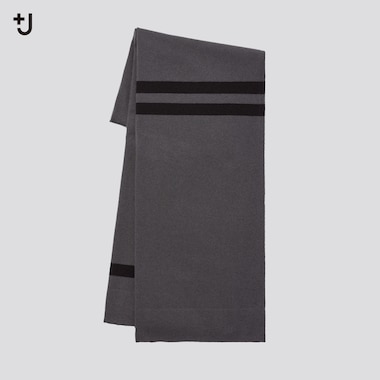 Unisex +J Cashmere Knitted Big Scarf