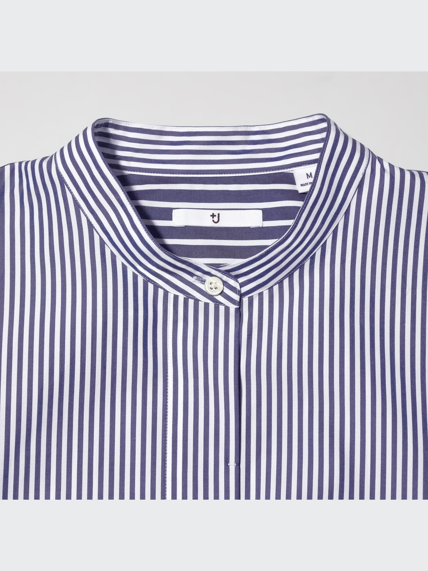 Women's Supima® Cotton Stand Collar Long-Sleeve Shirt | UNIQLO US