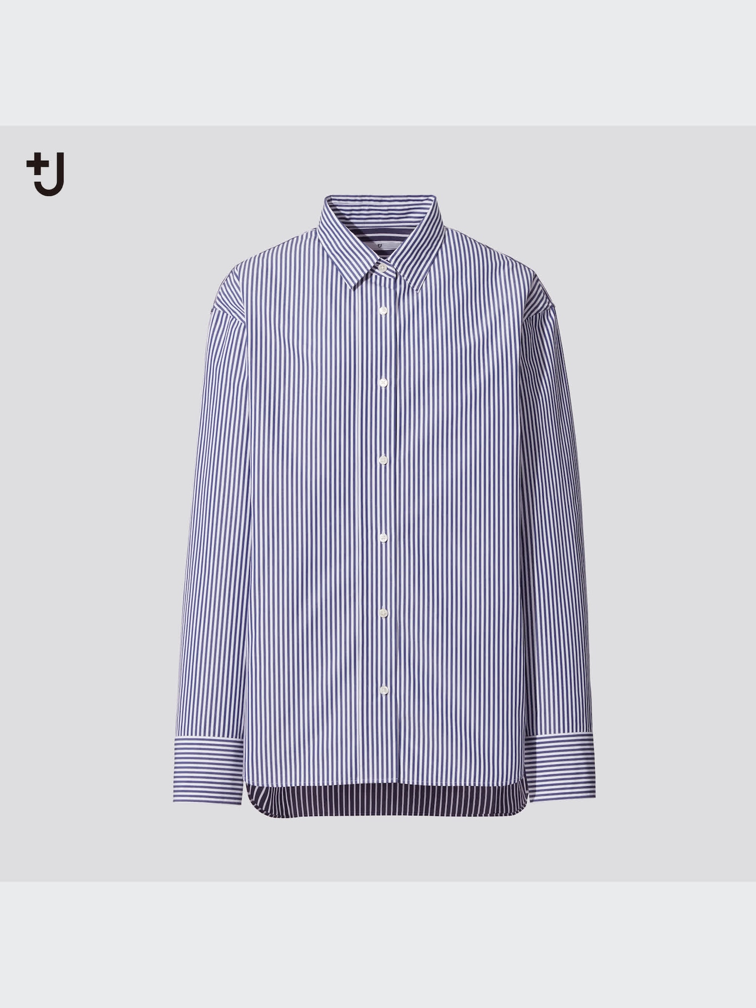 Supima® Cotton Oversized Striped Long-Sleeve Shirt | UNIQLO US