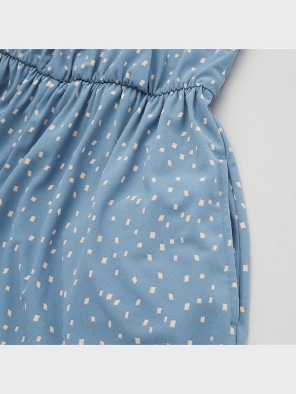 Crepe Jersey Short-Sleeve Romper