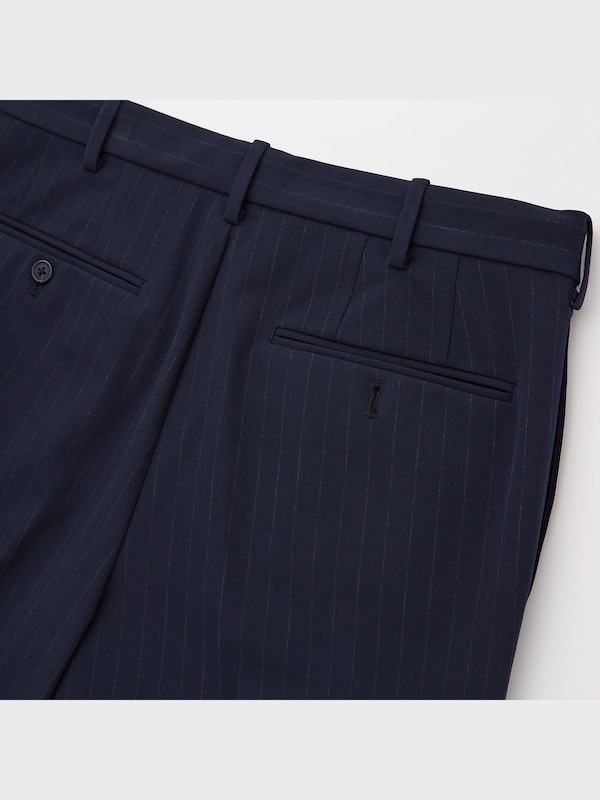 2-Way Stretch Striped Smart Pants