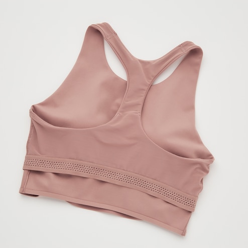 Non-wired racer-back bra - Old rose - Ladies