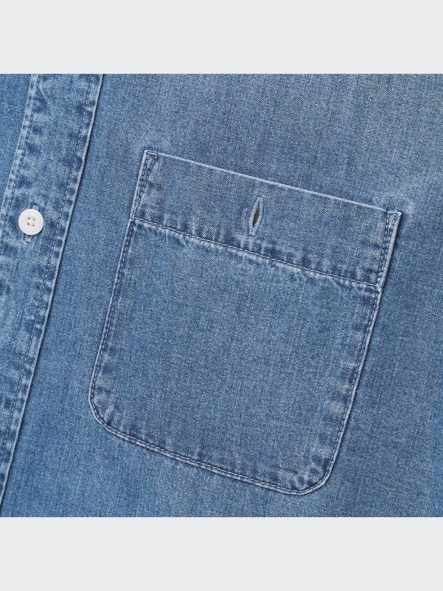 トップス MM6 Oversized Denim Long Sleeve Shirt Maison Margiela MM6 Oversized Denim Long Sleeve Shirt