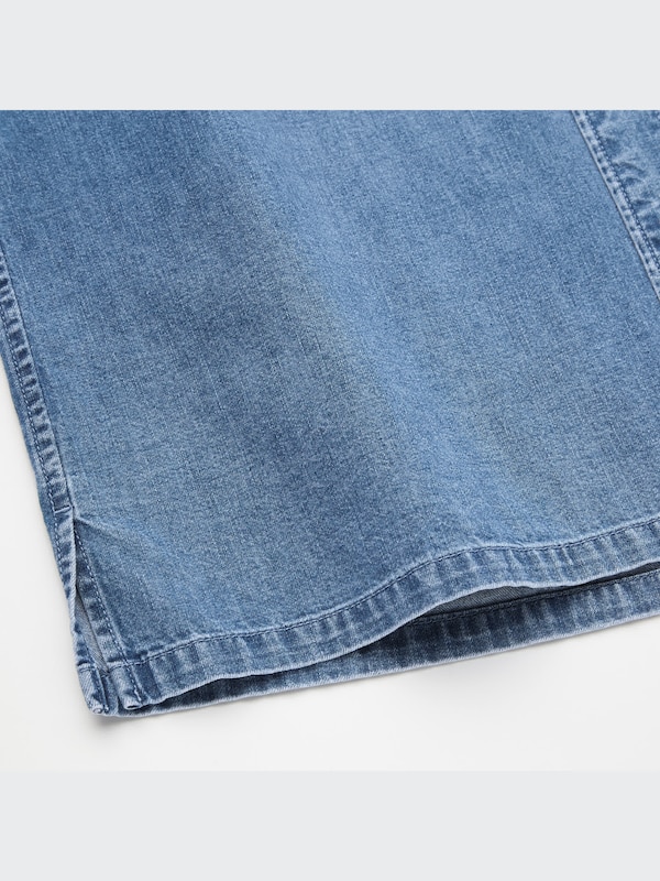 Denim Oversized Long-Sleeve Shirt