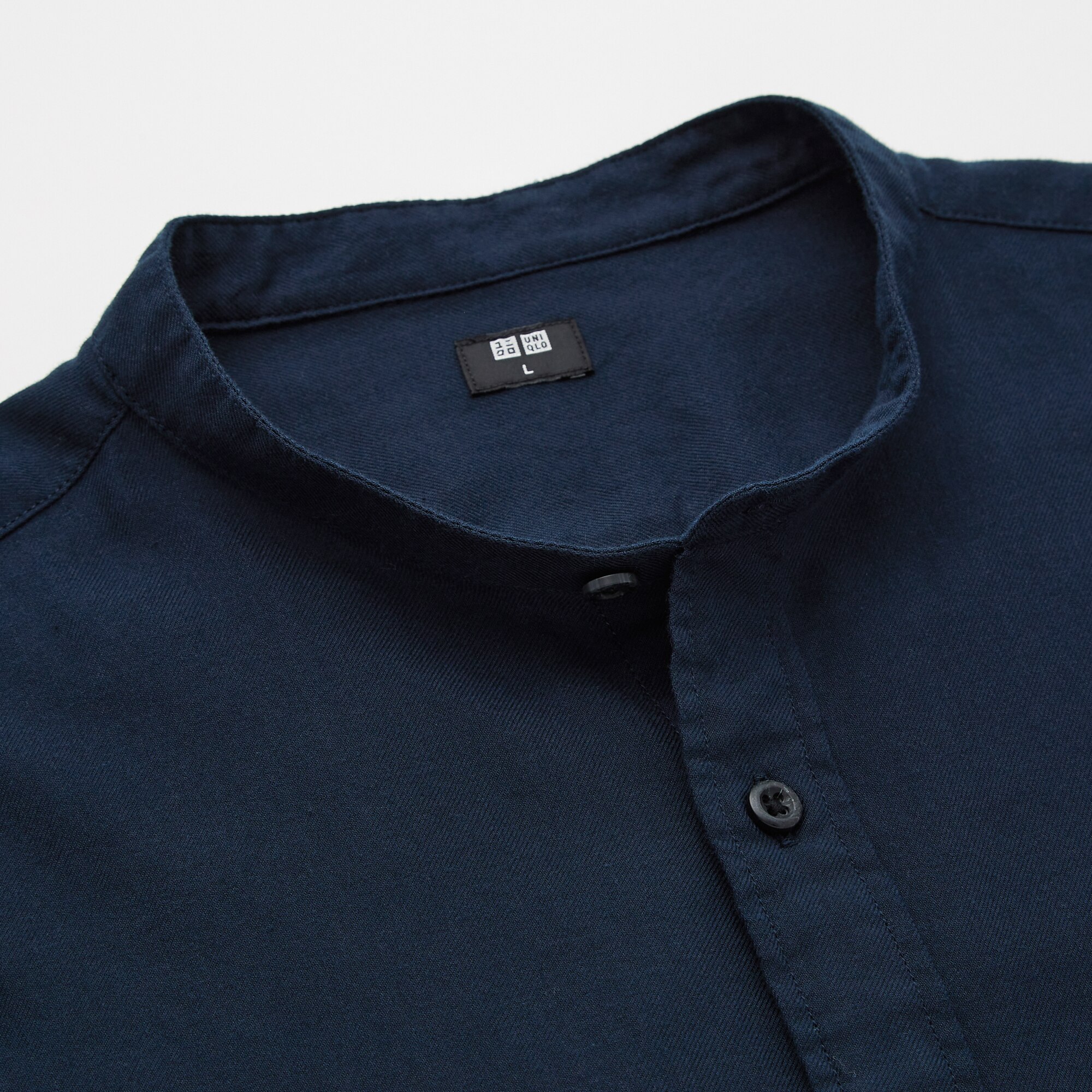 Men Soft Twill Shirt (Grandad Collar) | UNIQLO UK