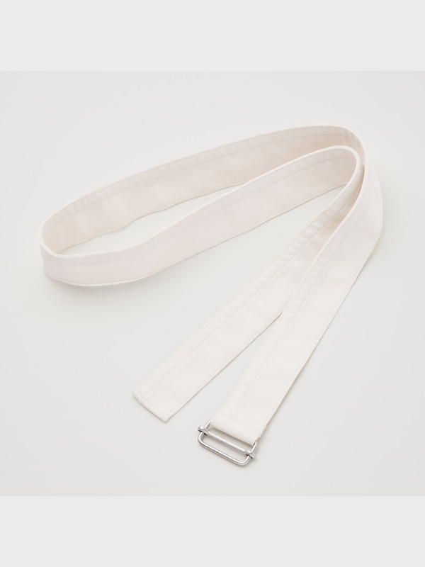 U Cotton Twill Belted Pants